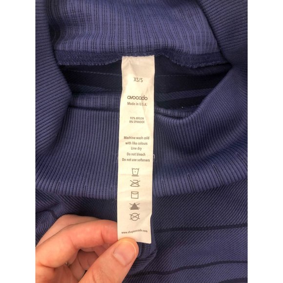 Purple Stripe Avocado Leggings - Picture 4 of 4